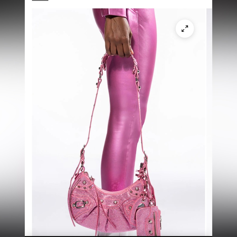 PINK EMBELLISHED BAG - Picture 3 of 8